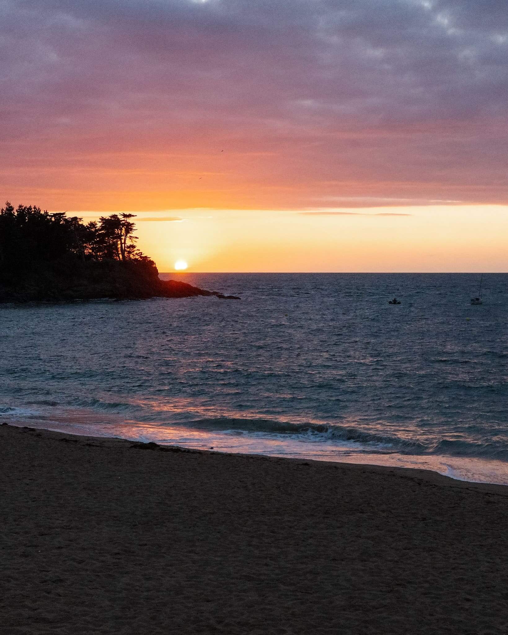 Kerbrise au coucher du soleil